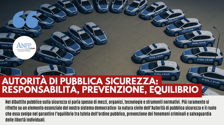 AUTORITÀ DI PUBBLICA SICUREZZA: RESPONSABILITÀ, PREVENZIONE, EQUILIBRIO