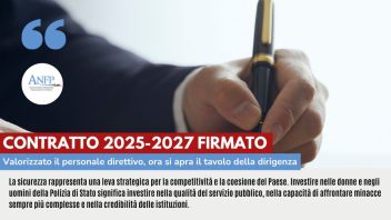 CONTRATTO 2025/2027 FIRMATO: VALORIZZATO IL PERSONALE DIRETTIVO, ORA SI APRA IL TAVOLO DELLA DIRIGENZA