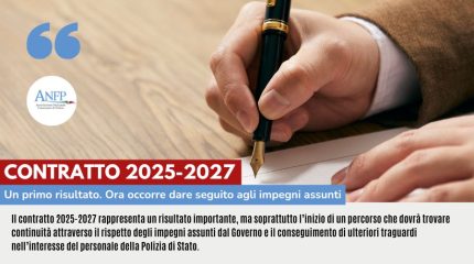 CONTRATTO 2025-2027: UN PRIMO RISULTATO, ORA OCCORRE DARE SEGUITO AGLI IMPEGNI ASSUNTI