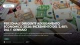 PERSONALE DIRIGENTE ADEGUAMENTO ECONOMICO 2026: INCREMENTO DEL 2,48% DAL 1° GENNAIO