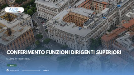 CONFERIMENTO FUNZIONI DIRIGENTI SUPERIORI