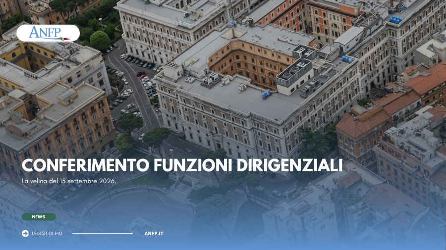 CONFERIMENTO FUNZIONI DIRIGENZIALI