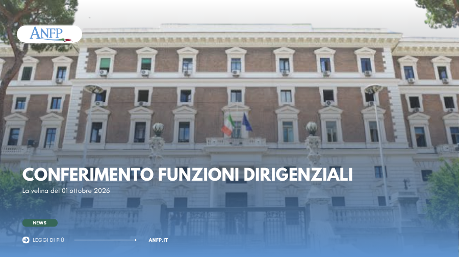 CONFERIMENTO FUNZIONI DIRIGENZIALI